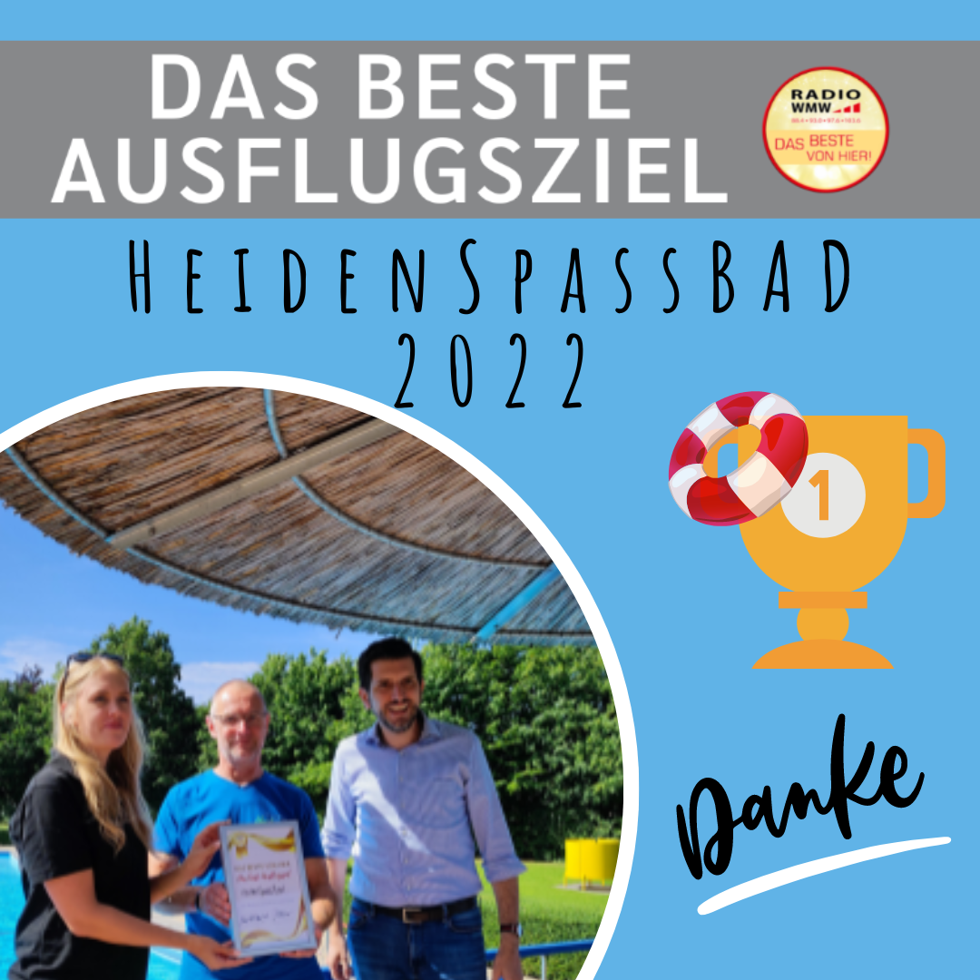 Read more about the article Das HeidenSpassBad ist „das beste Ausflugsziel 2022“