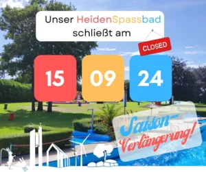 Read more about the article Saisonverlängerung bis zum 15.09.2024!