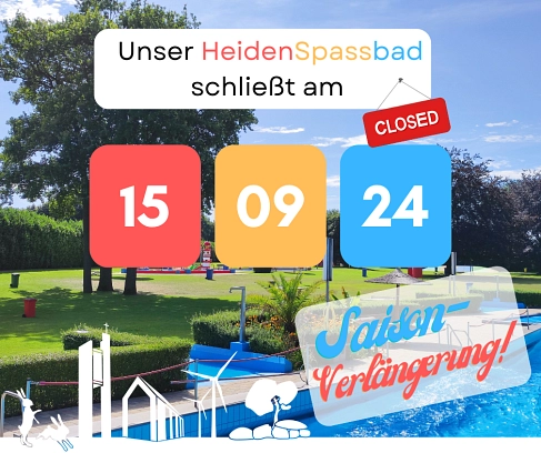 Read more about the article Saisonverlängerung bis zum 15.09.2024!